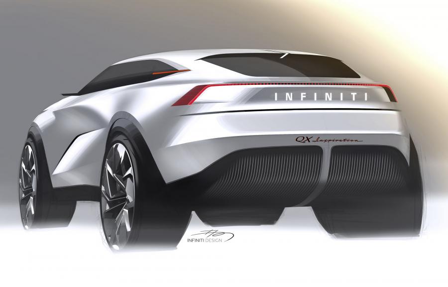 Эскиз Infiniti QX Inspiration 2019 года  (фото 145 из 159)